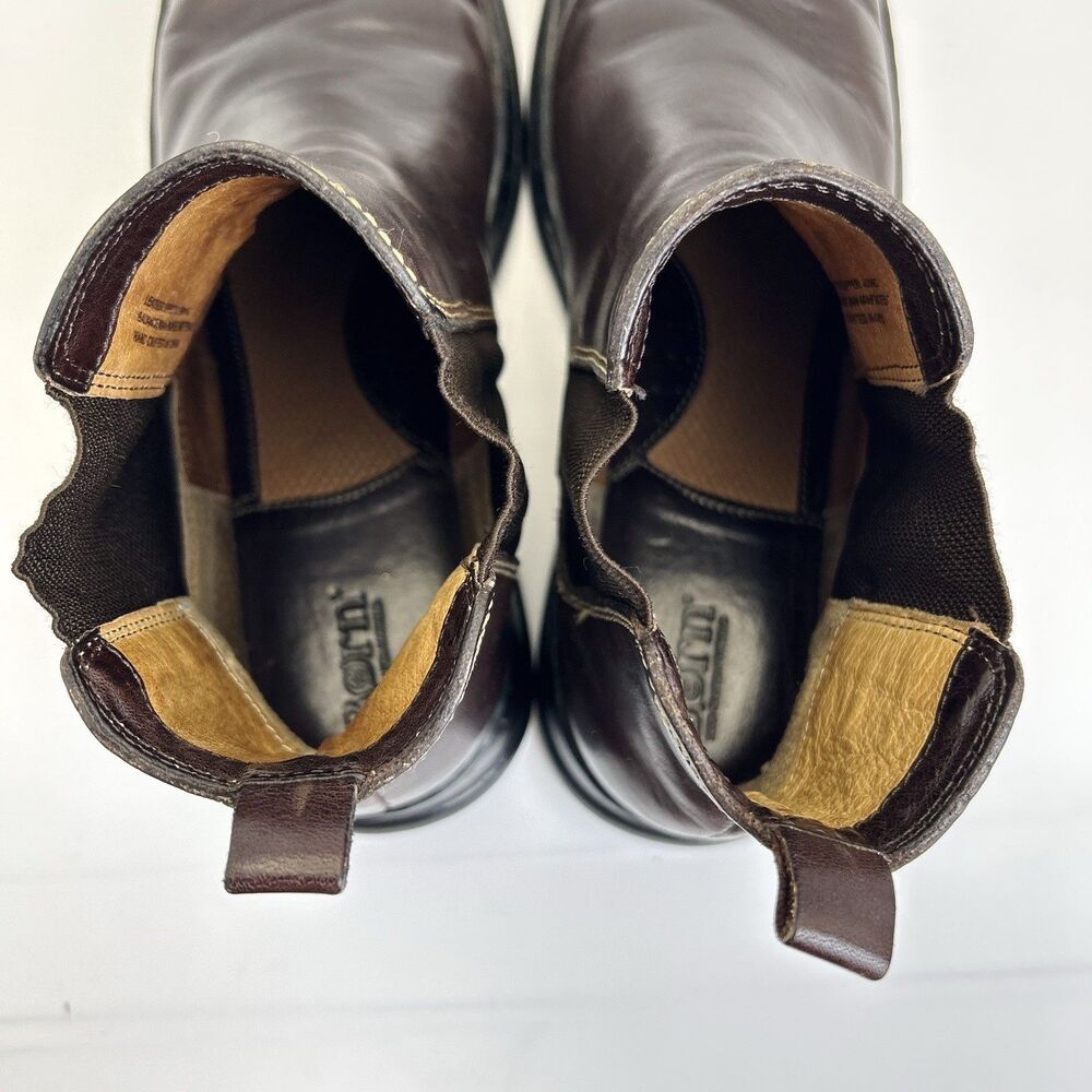 Born Chelsea Boots Womens Sz 11 EU 38 Brown Leather Slip On Comfort Ankle Bootie - Picture 6 of 8